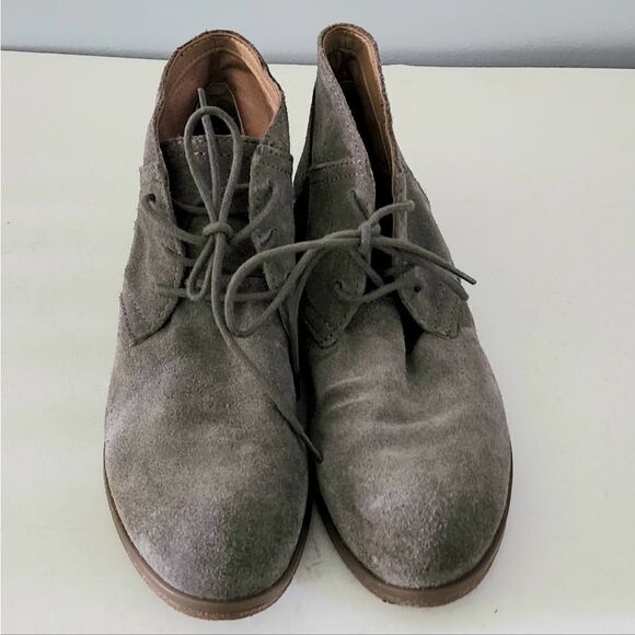 Franco Sarto bootie women's size 8 gray suade - Picture 2 of 4